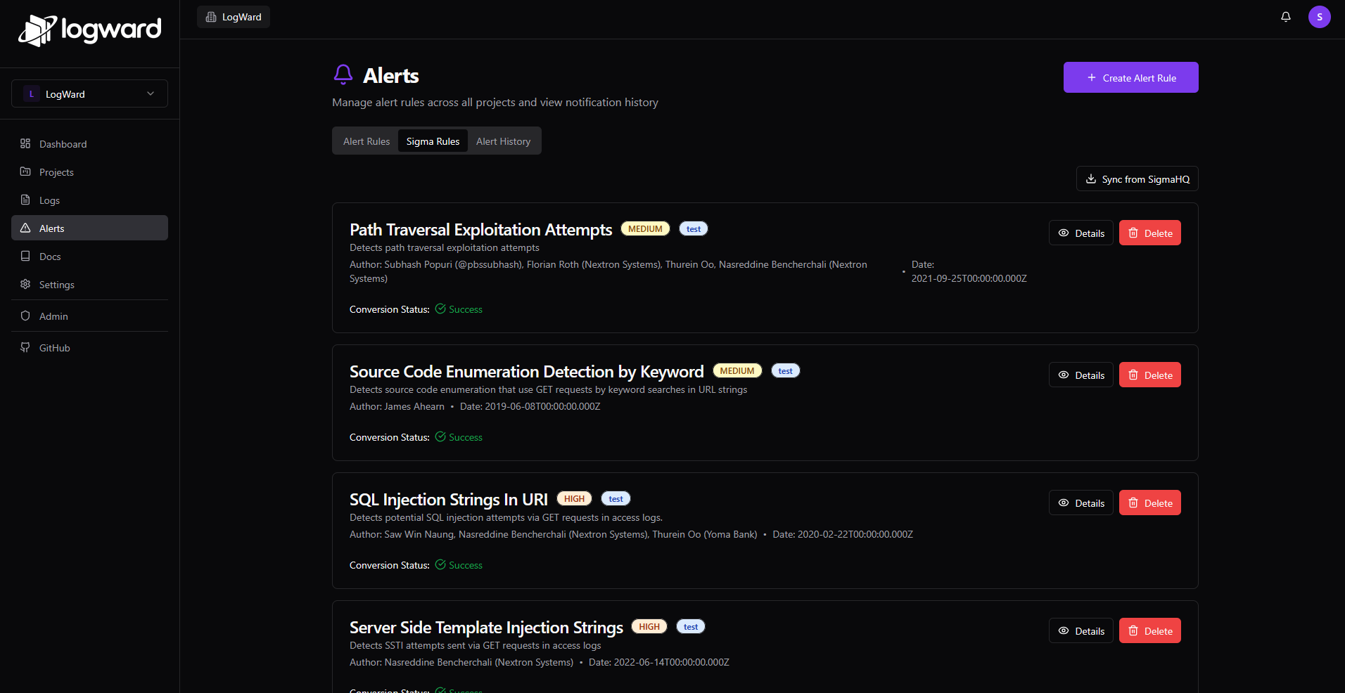 LogWard - Screenshot 5 showing product features and functionality