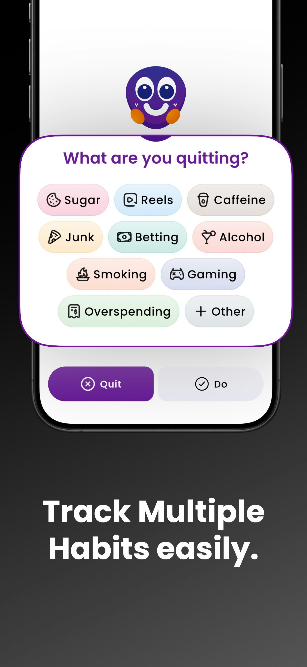 QuitanDo: Quit and Do Habits - Screenshot 2 showing product features and functionality