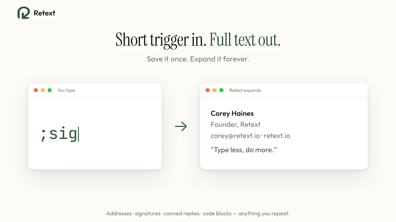 Retext product