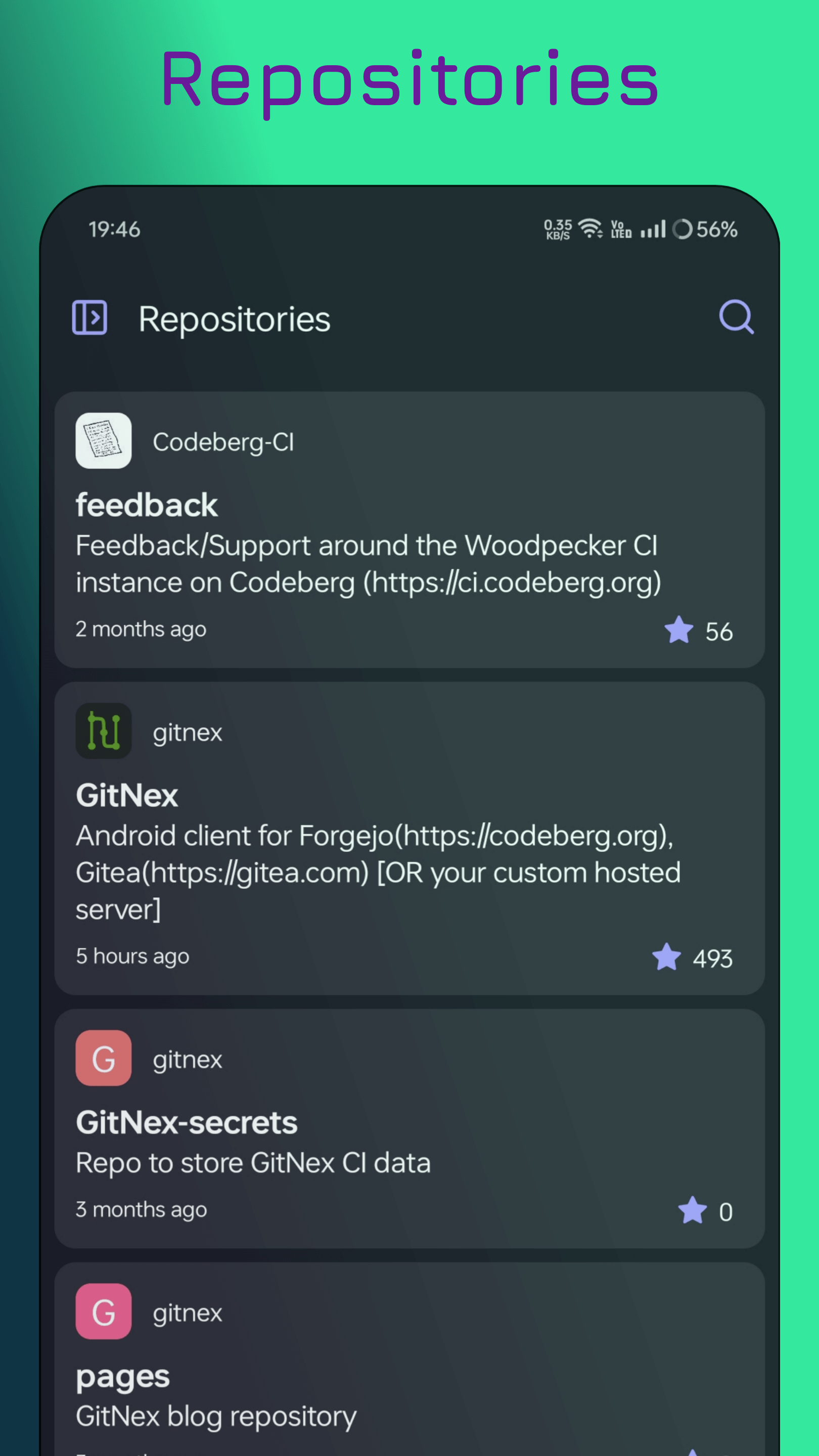Média Gitnex - Application Android pour Forgejo et Gitea 1