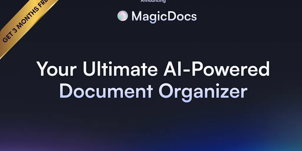 Magic Documents Logo Magic Docs: Let AI bring order to your document chaos | Product Hunt