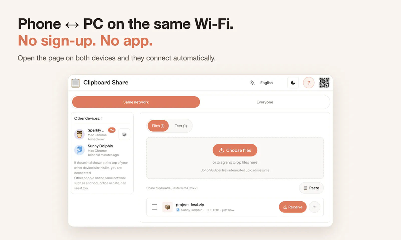 Clipboard Share screenshot 1