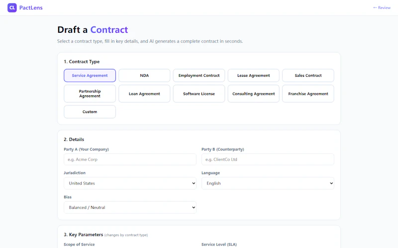 PactLens screenshot 2