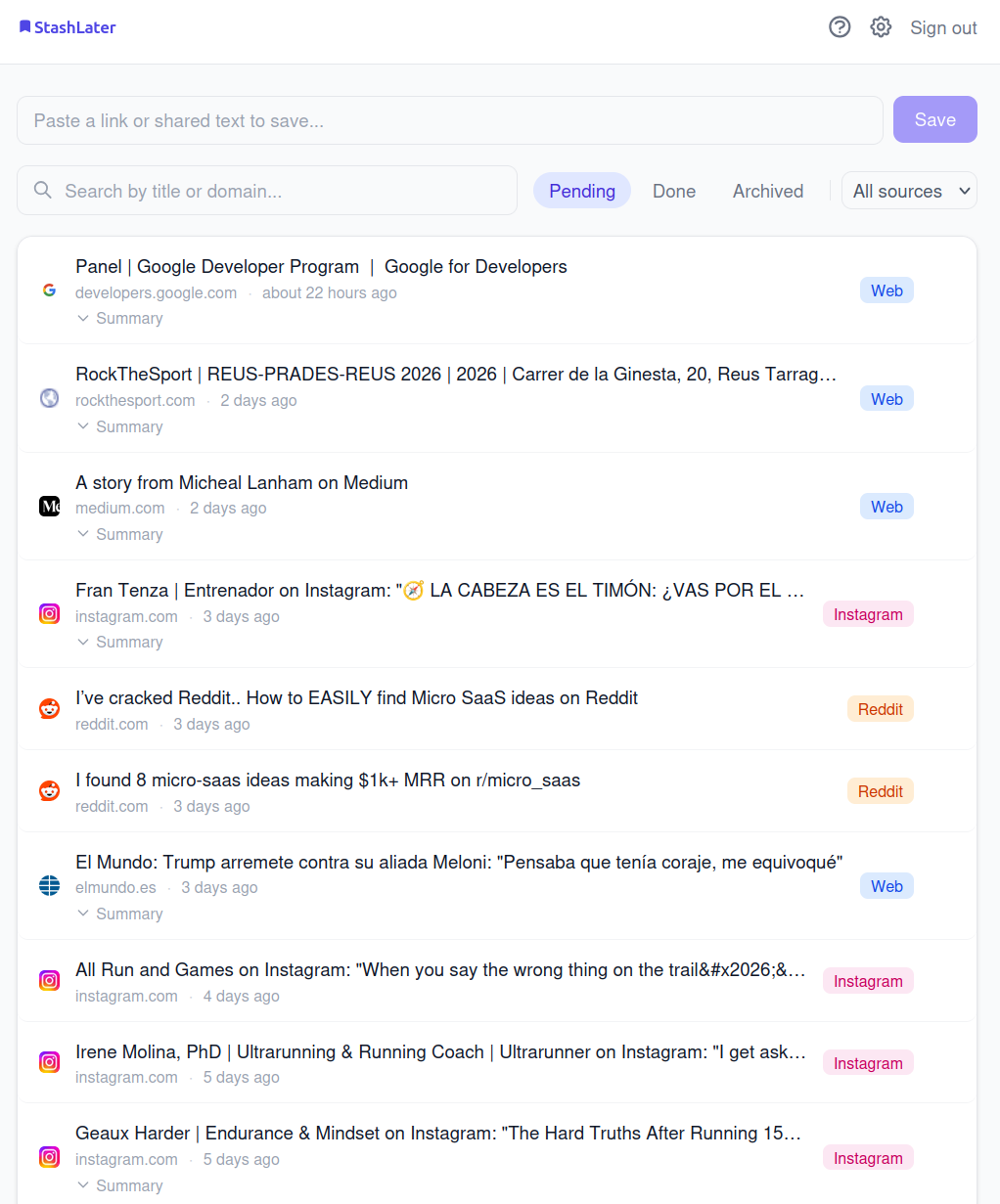 StashLater gallery image