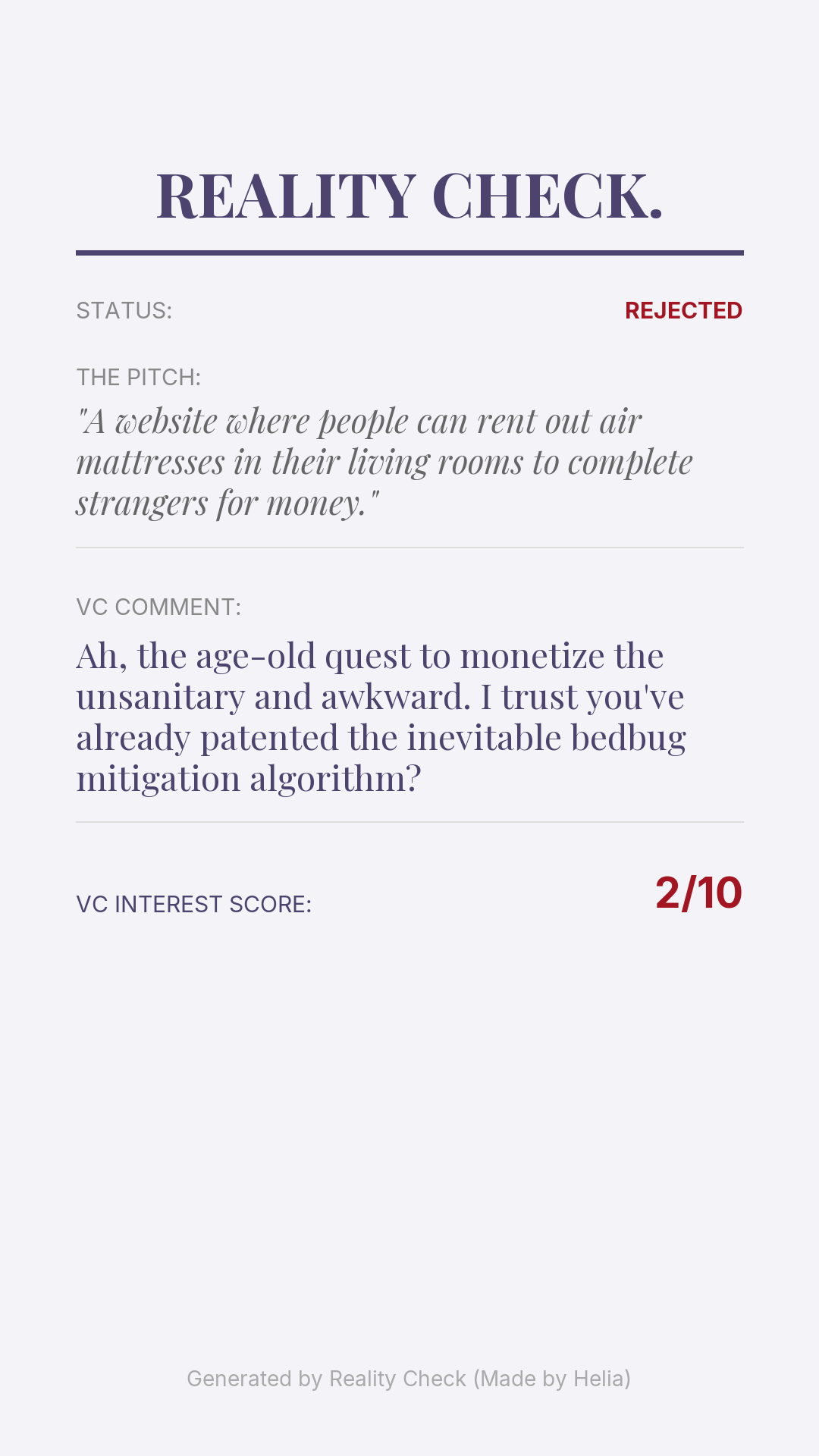 Reality Check. gallery image