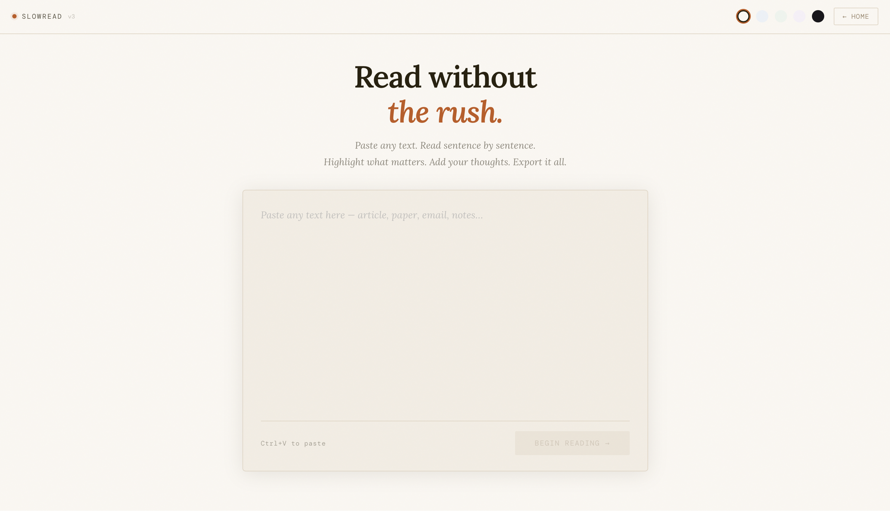 SlowRead — Read without the rush gallery image