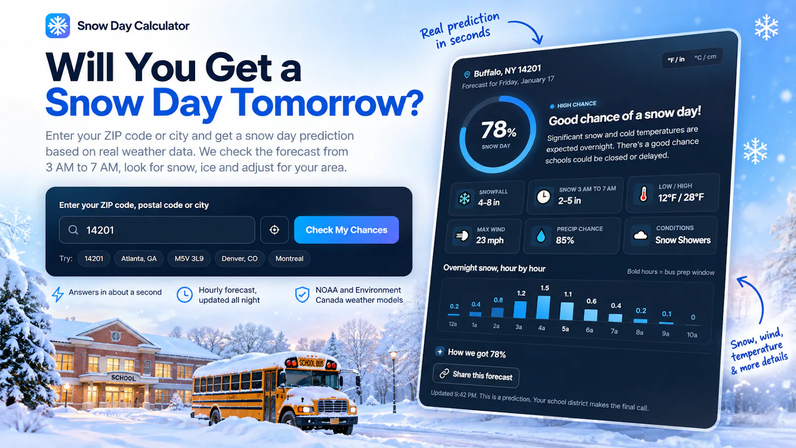 Snow Day Calculator screenshot 1