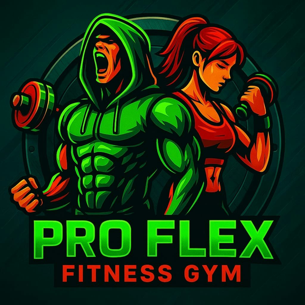 Pro Flex Fitness Gym - Product Hunt launch logo and brand identity