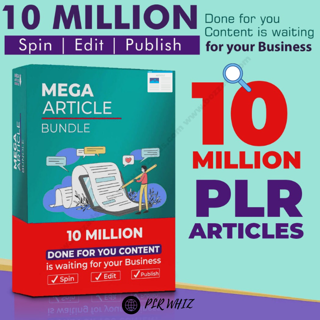 10 Million+ PLR Articles
