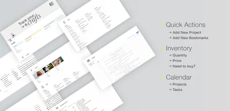 Track your Crafts - Notion template gallery image