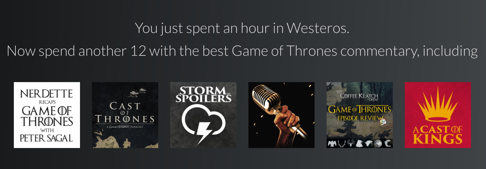 Game of Thrones Radio for Alexa gallery image