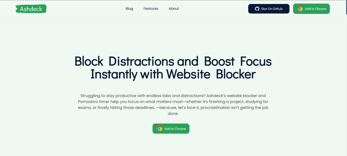 Ashdeck - Block Distractions. Stay Focused. Get Shits Done media 1