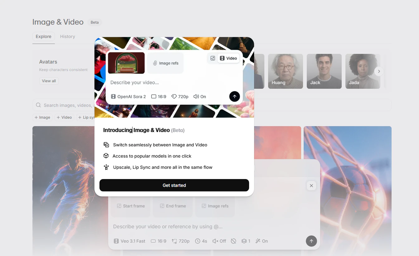 Avatars in ElevenCreative screenshot 2