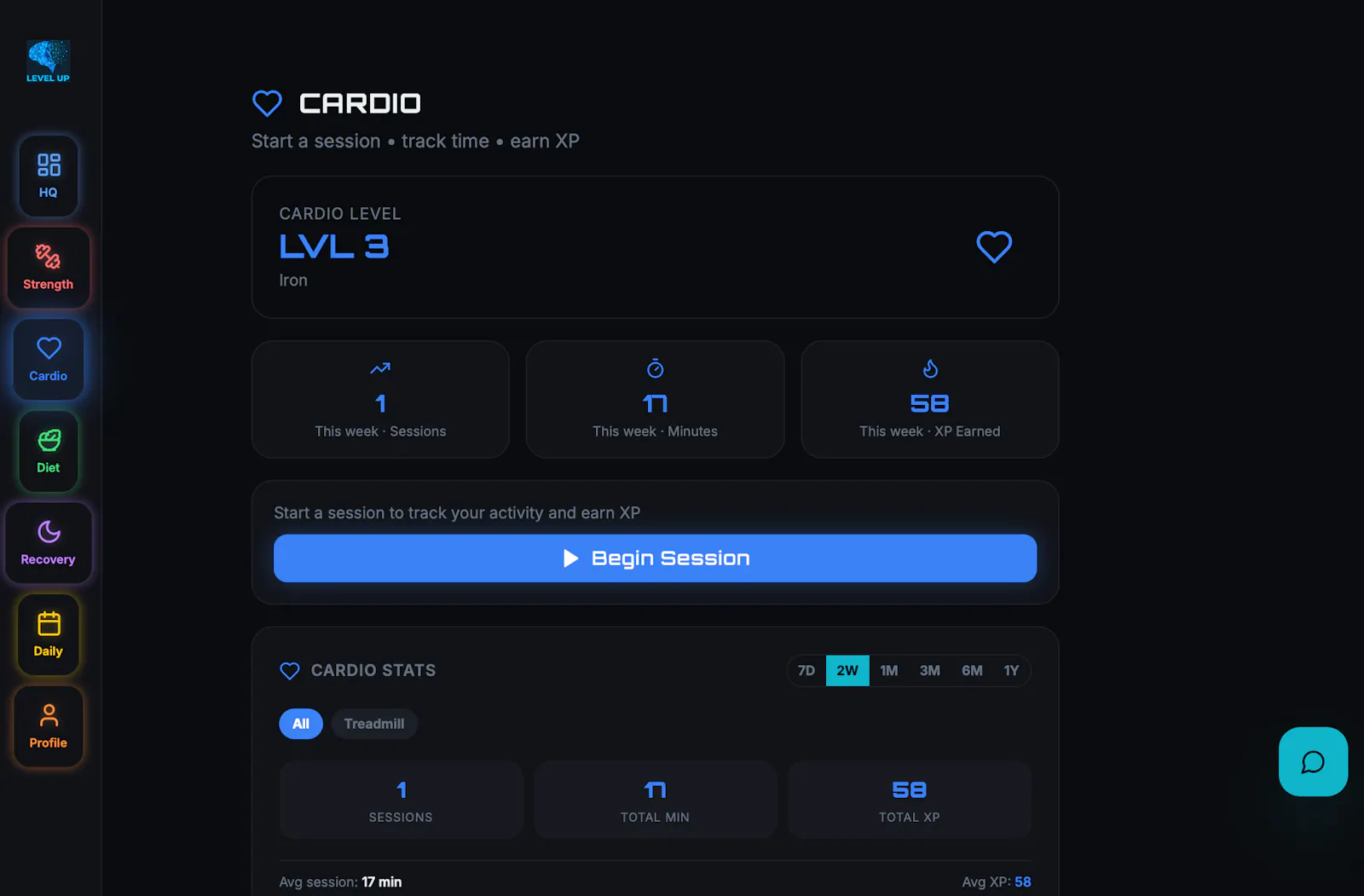 Level Up Fitness AI screenshot 2