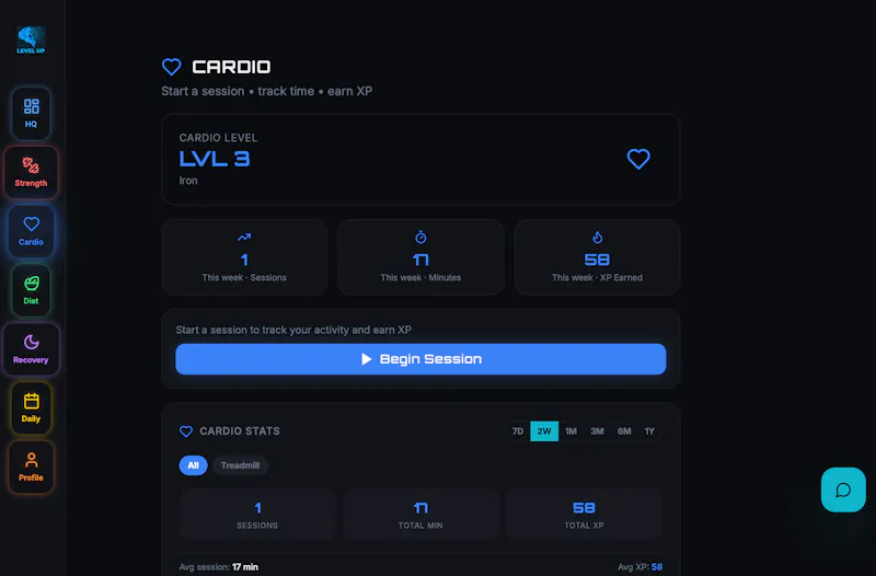 Level Up Fitness AI screenshot 2