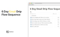 6 Day Email Drip Flow Sequence media 1