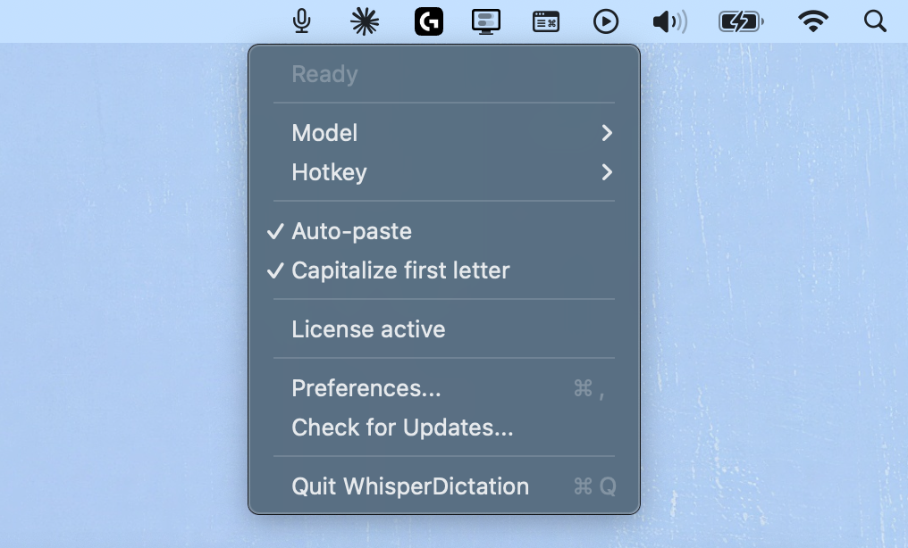 WhisperDictation for Mac - Faster better gallery image