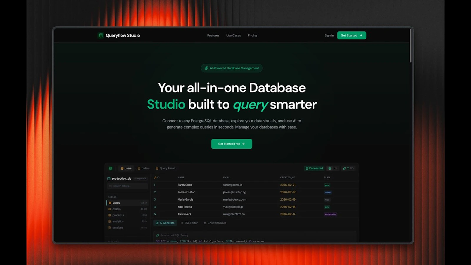 Queryflow Studio screenshot 1 (video preview)