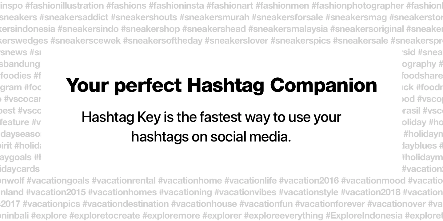Hashtag Key iOS Image