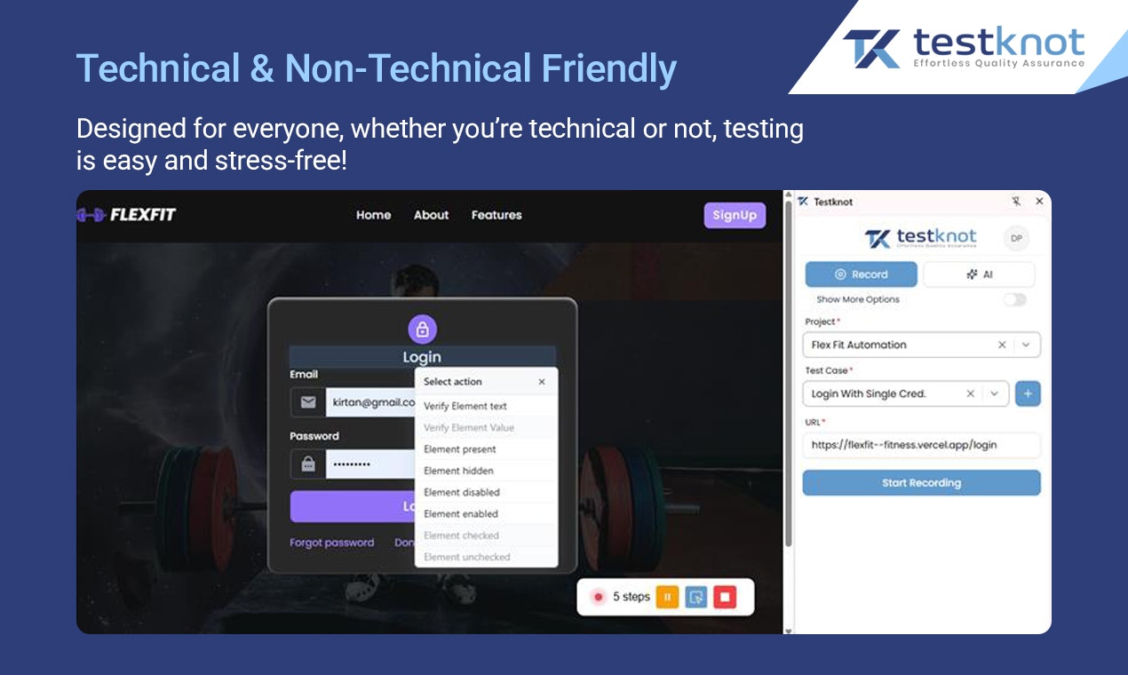 Testknot - Screenshot 5 showing product features and functionality