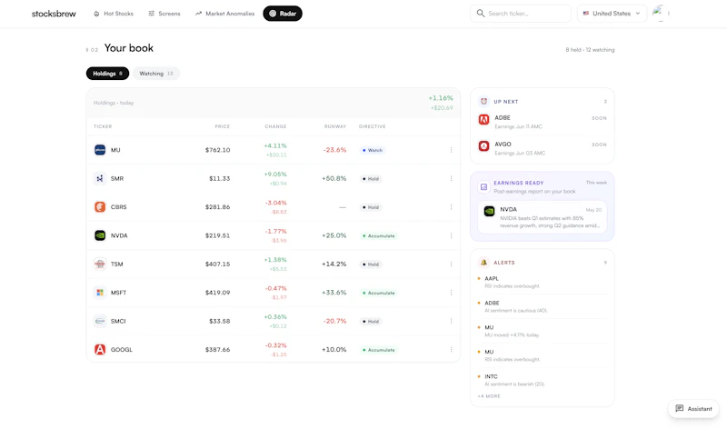 Stocksbrew screenshot 4