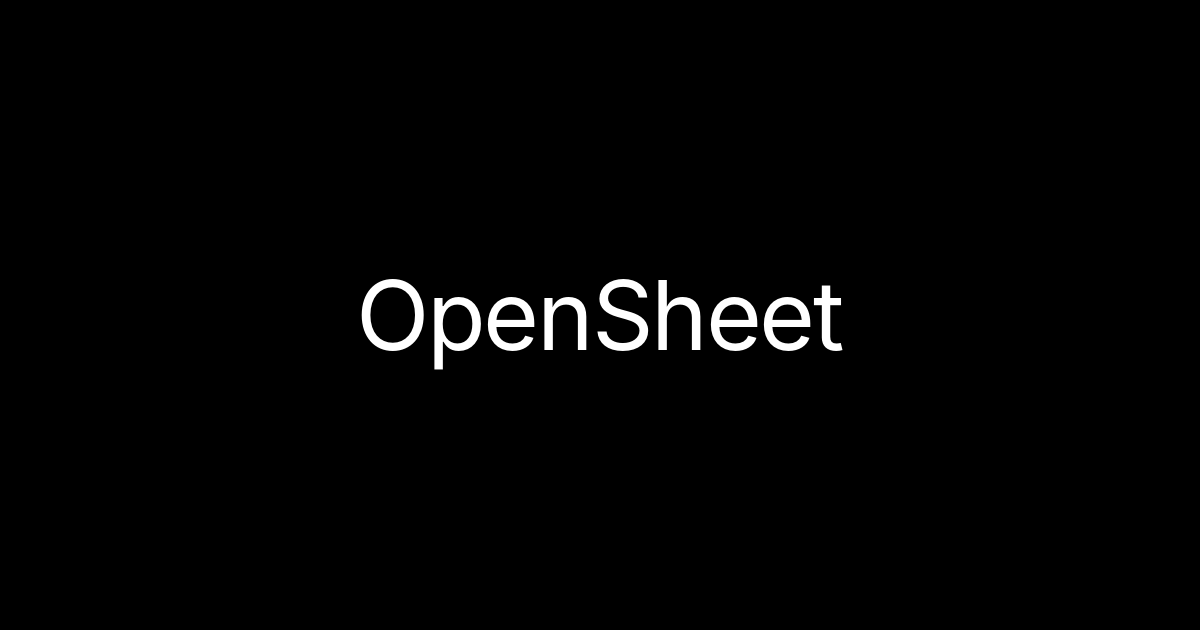 OpenSheet gallery image