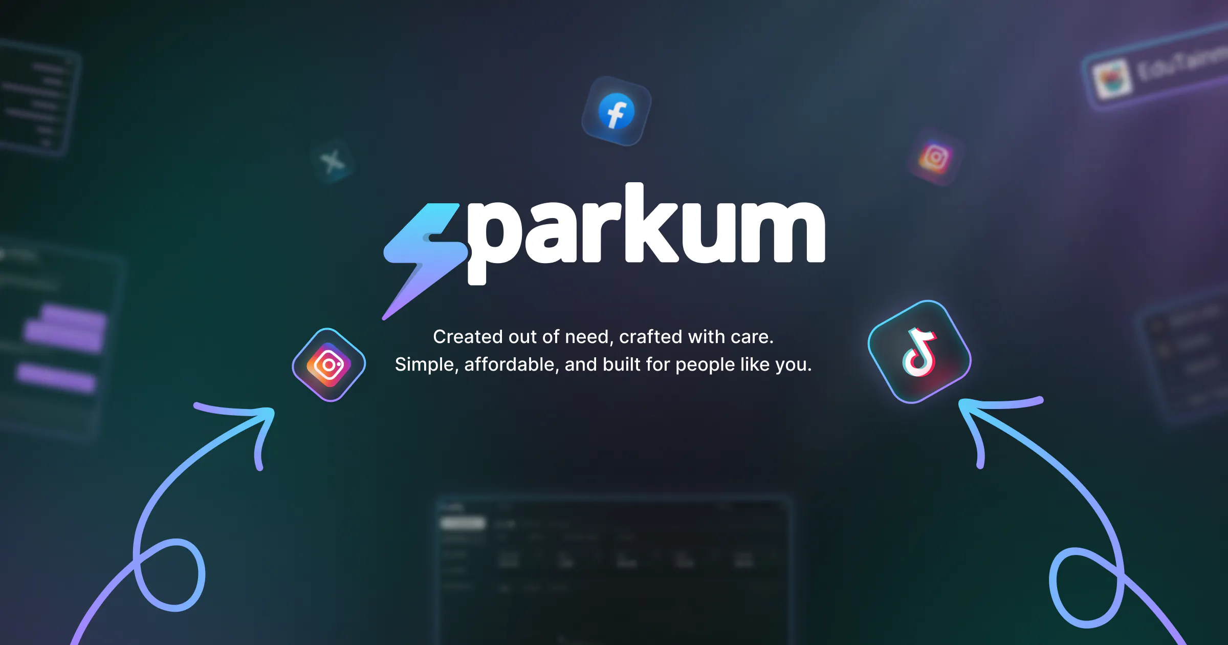 Sparkum 제품 배너