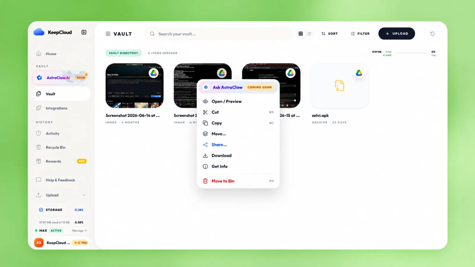 KeepCloud gallery image