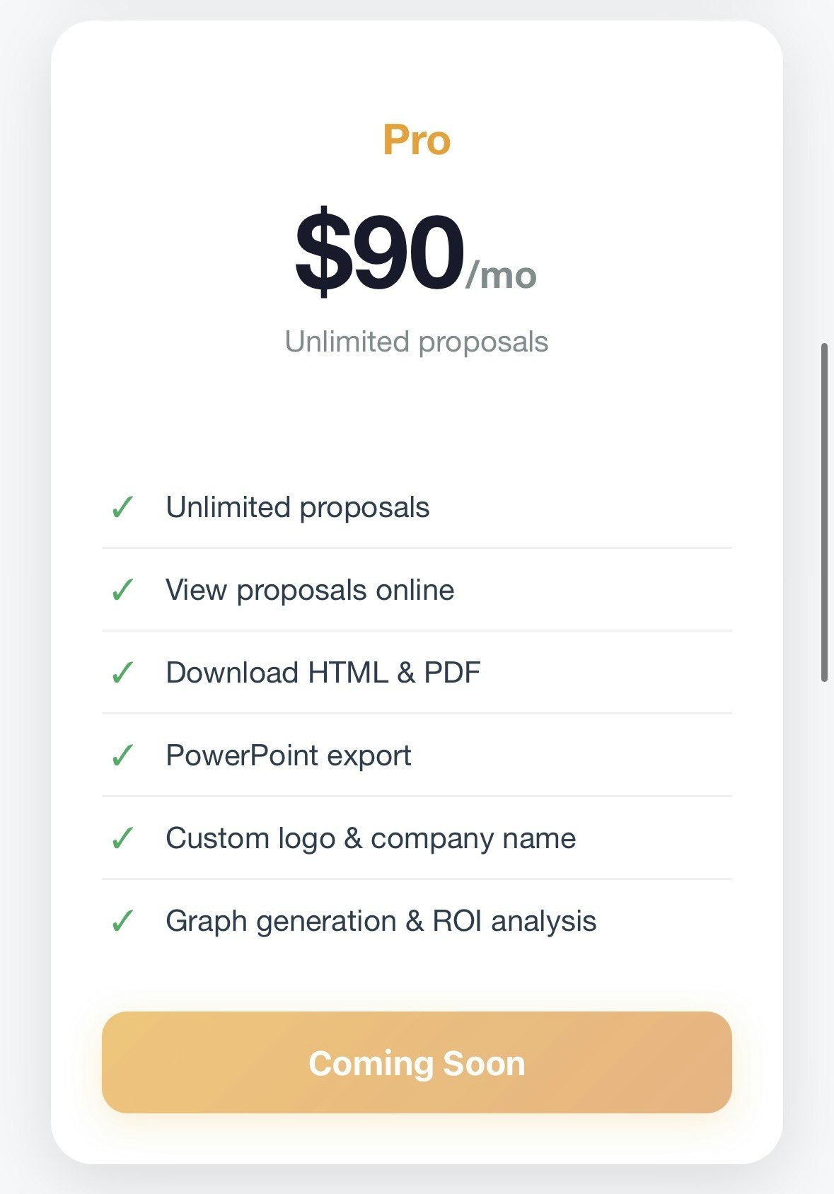 ROI Proposal Generator gallery image
