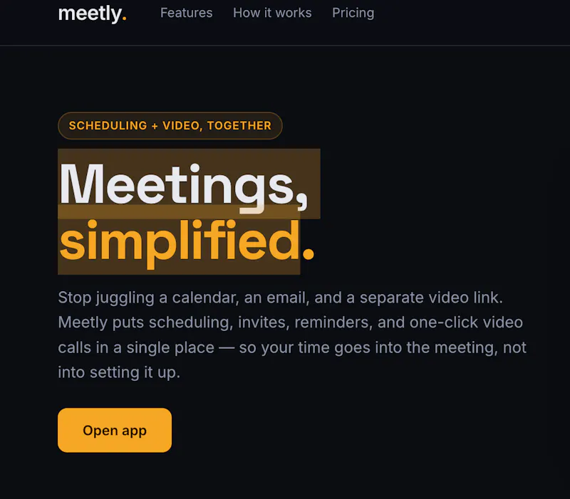 Meetly screenshot 2