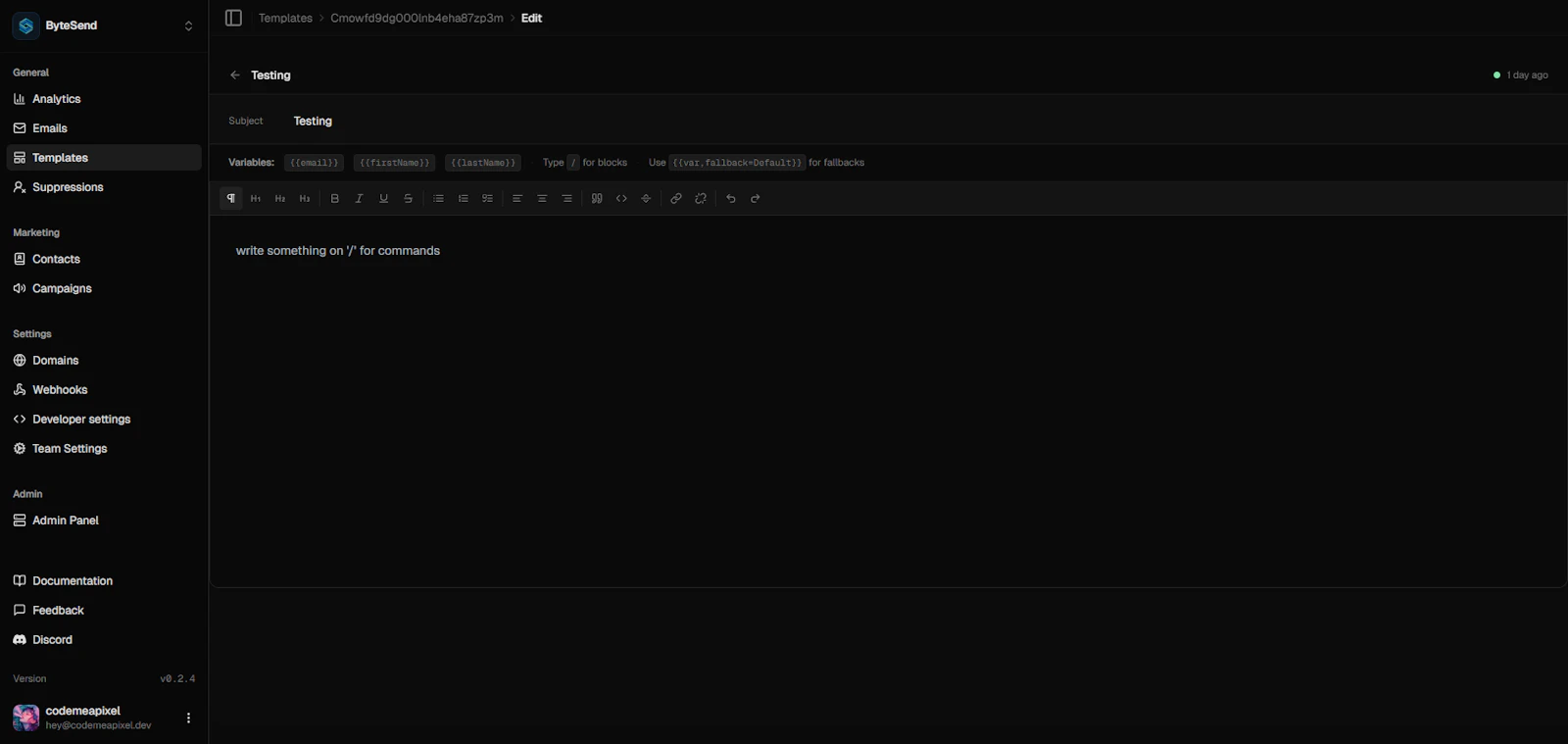 ByteSend screenshot 3