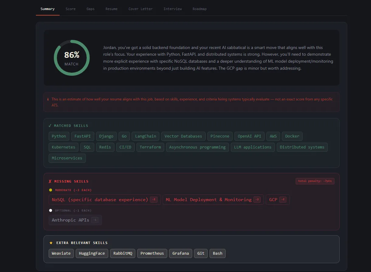 ResumeAI screenshot