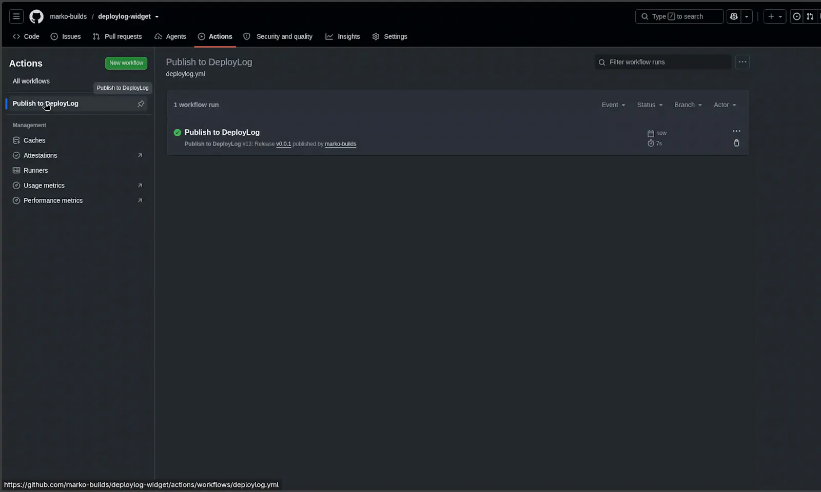 DeployLog screenshot 4
