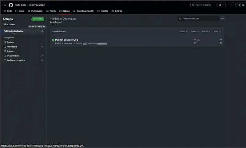 DeployLog screenshot 4