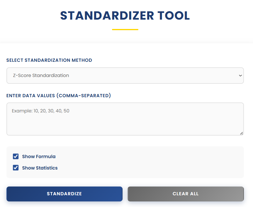 Standardizer Tool  gallery image