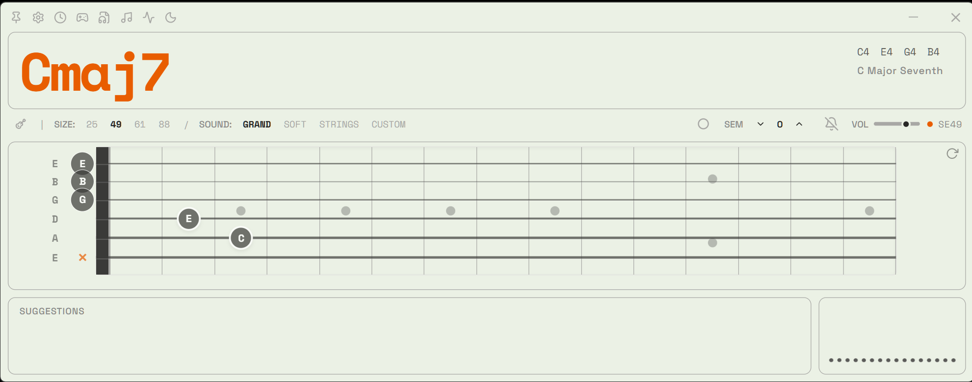 Chord Identifier - Screenshot 2 showing product features and functionality