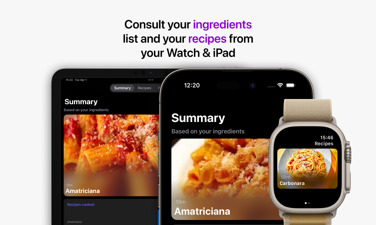 Foo - Su asistente de comida y receta - Evite el desperdicio de alimentos cocinando comidas basadas en sus ingredientes media 7