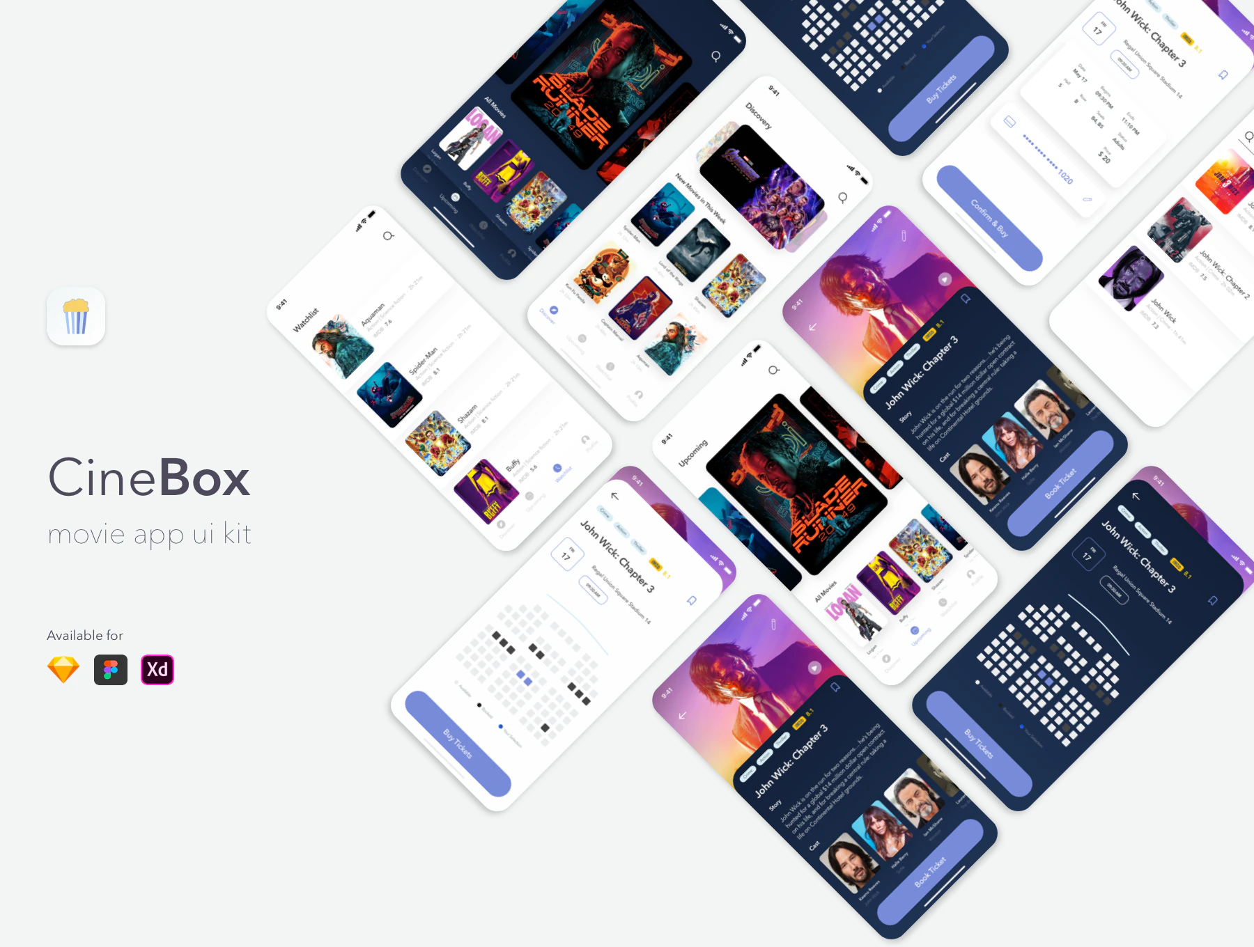 CineBox Movie App UI UX Kit