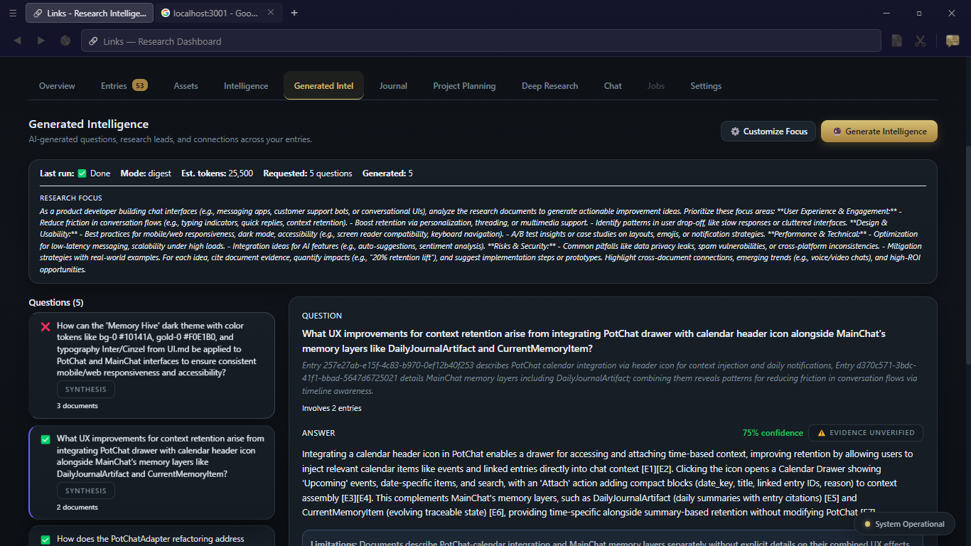 Links Local First AI Memory Layer gallery image