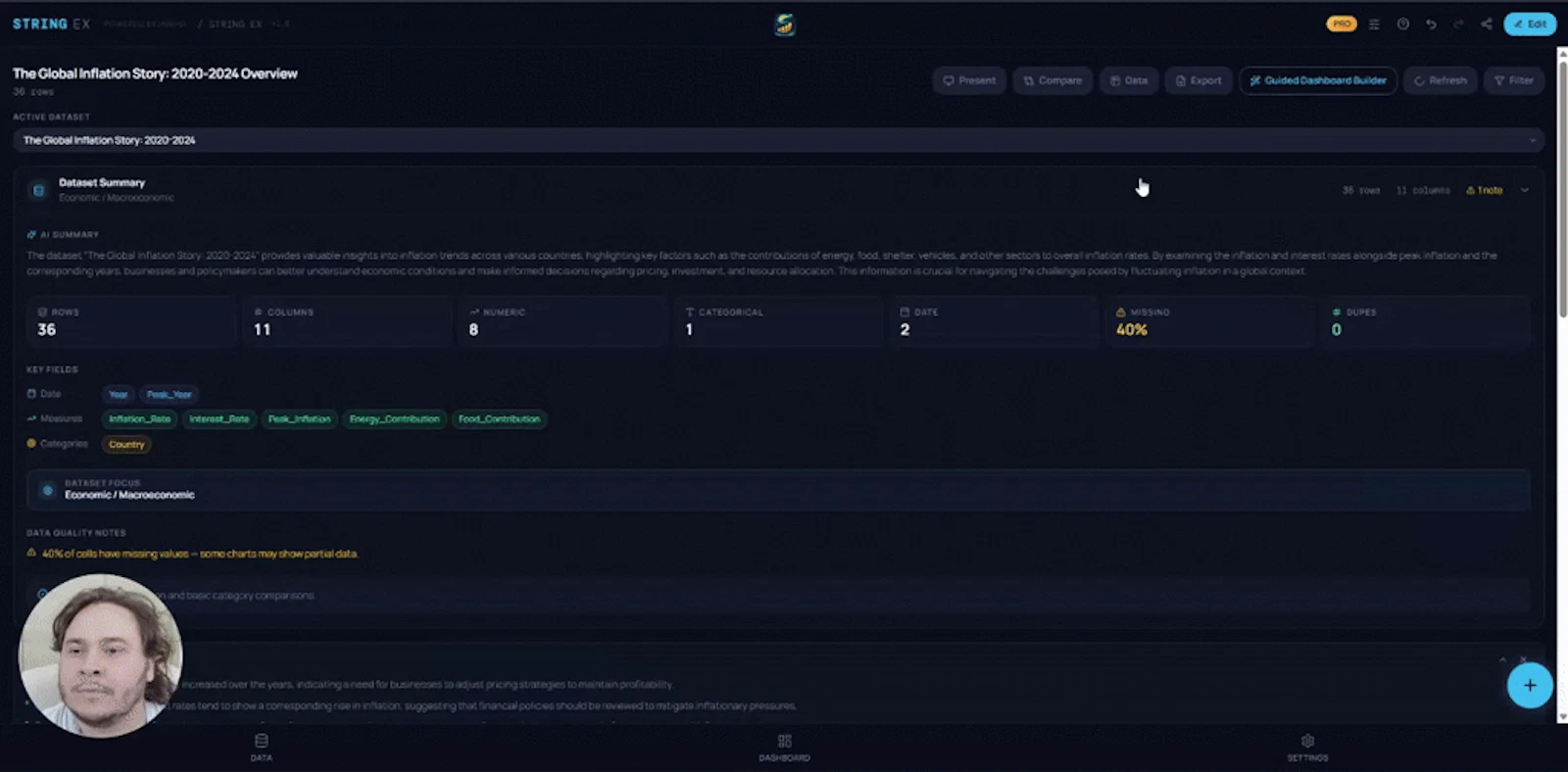 STRING EX - Data Visualization screenshot 1 (video preview)