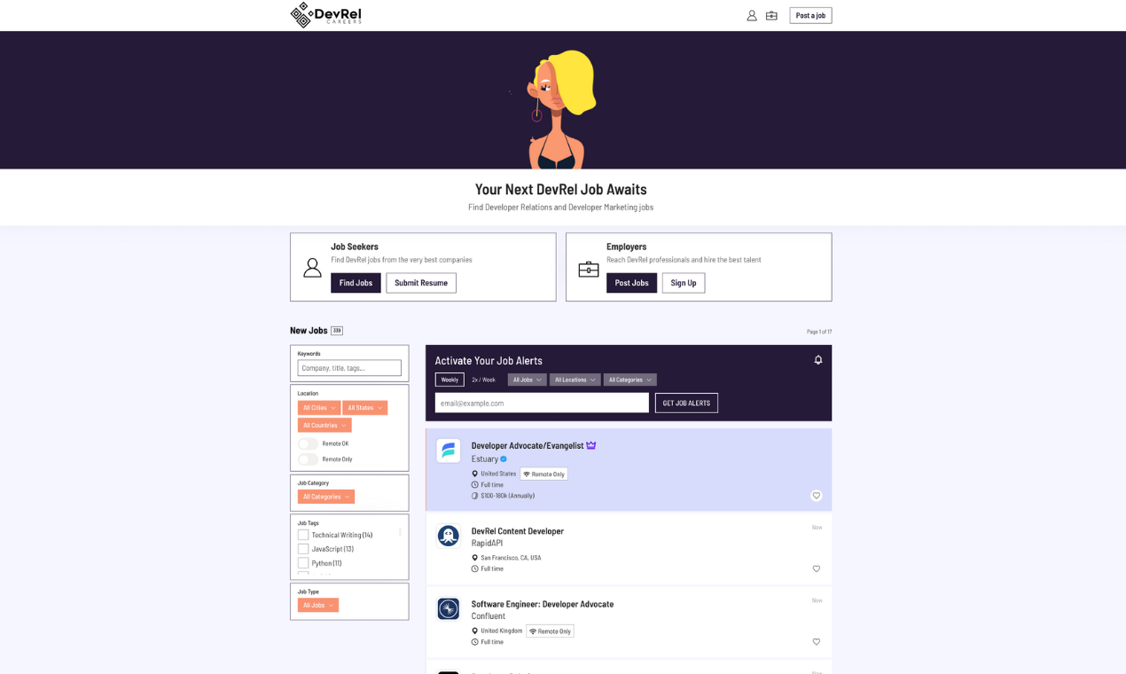 Mídia 5 de Devrel Careers - Conselho de emprego especializado para profissionais de relações com desenvolvedores