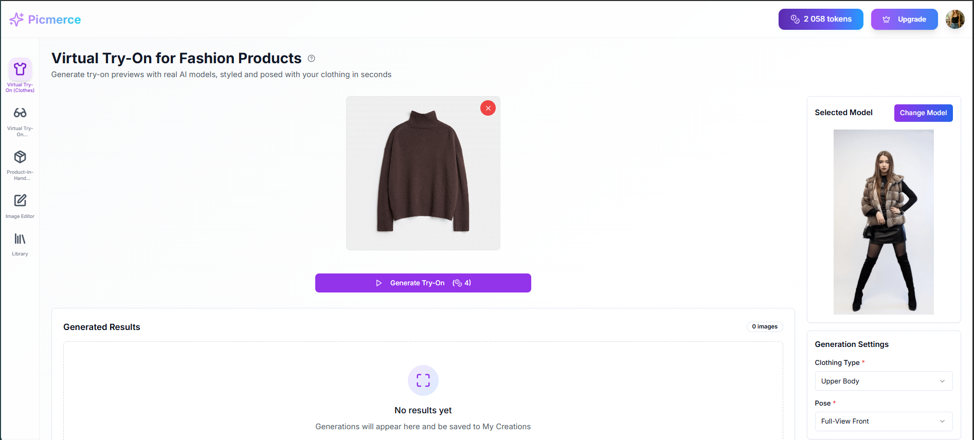 Picmerce - Screenshot 2 showing product features and functionality