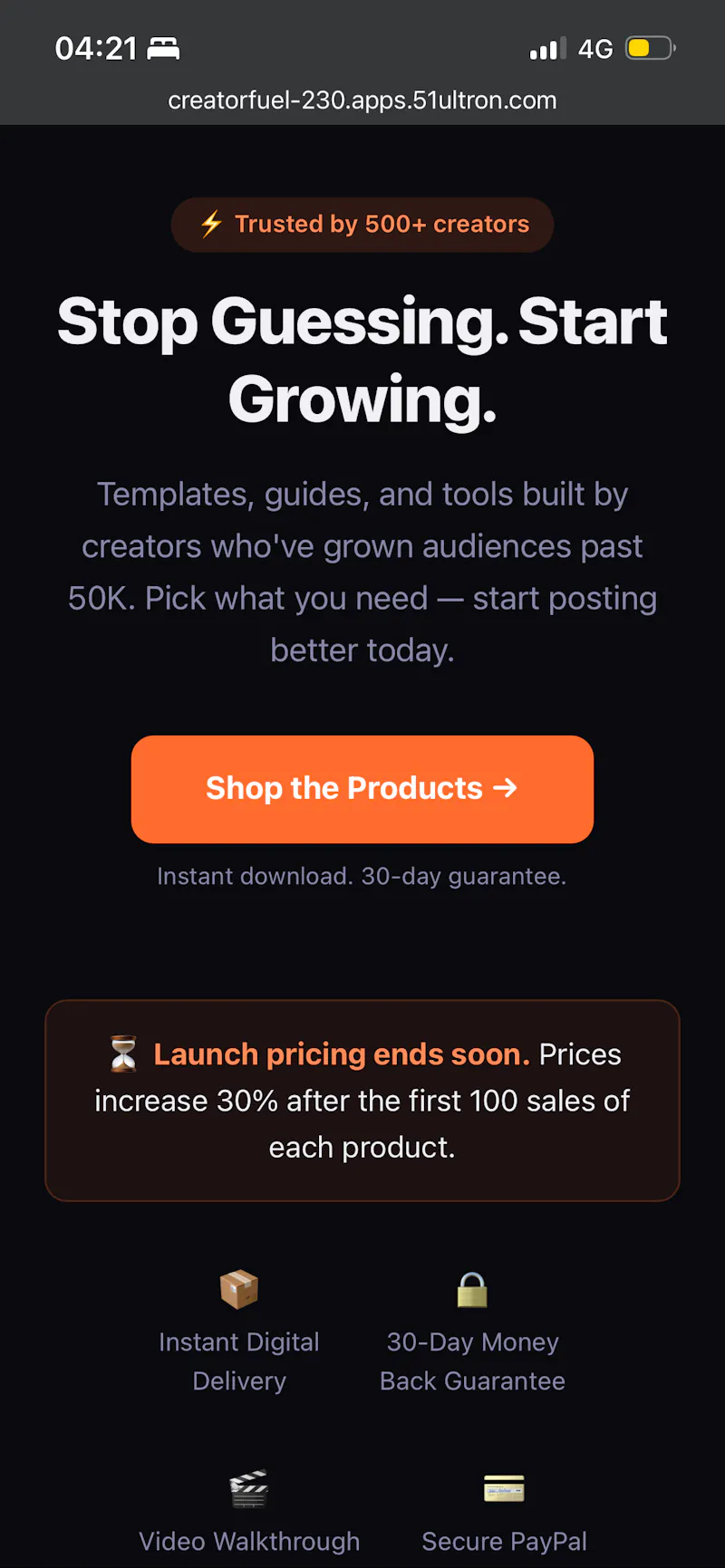 CreatorFuel screenshot 1