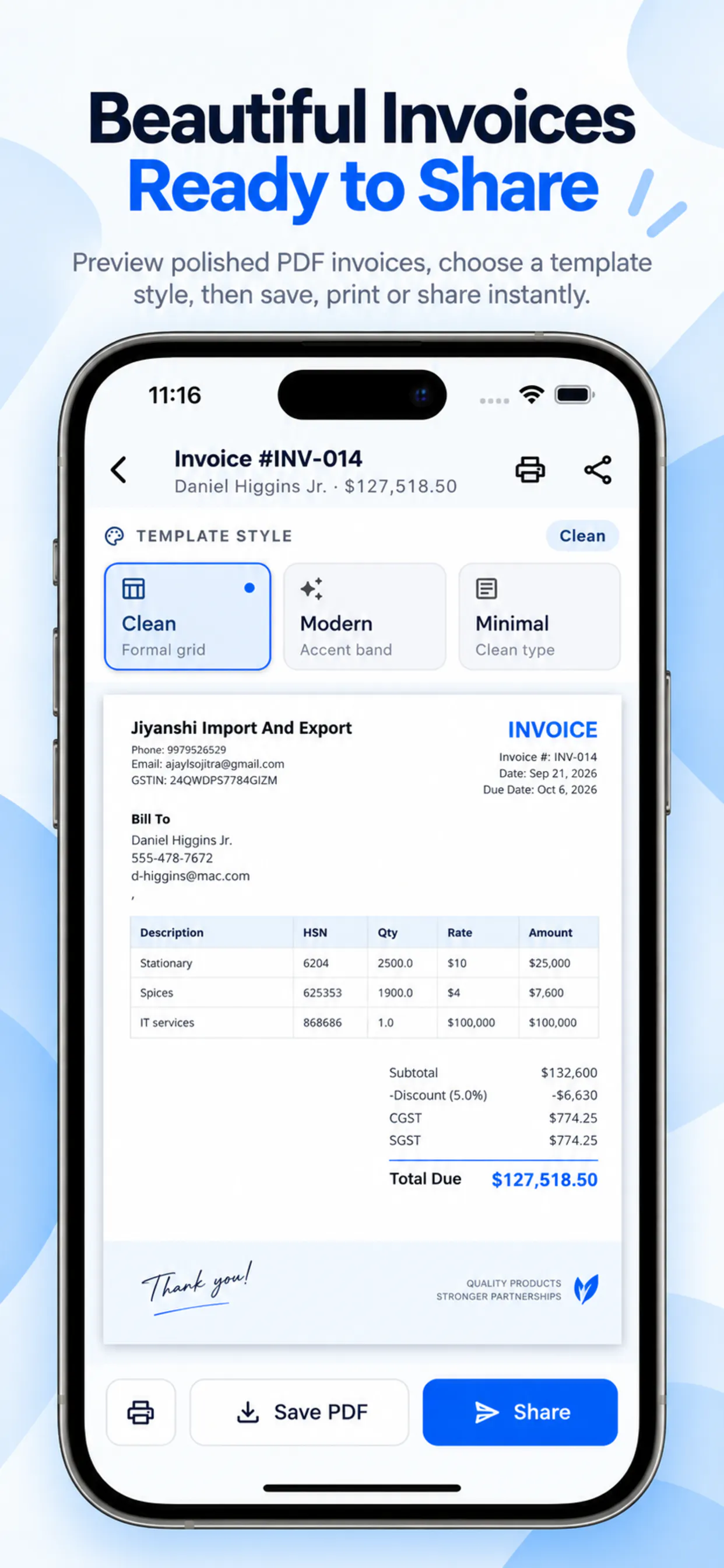 InvoiceFlow – Invoice Maker gallery image