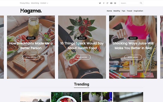 Magzma – Free WordPress Magazine Theme gallery image