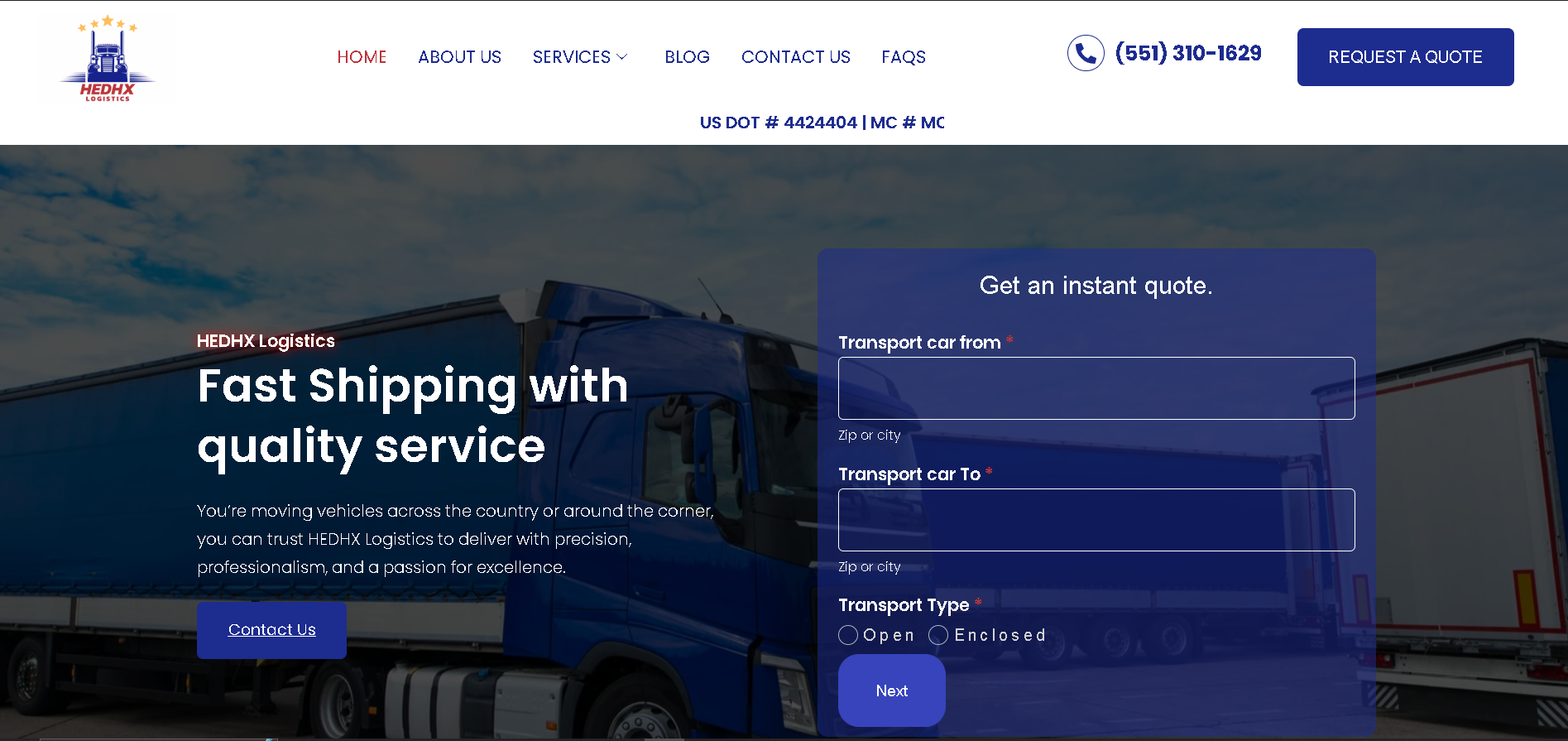 Média Logistique HEDHX - Transport automobile à l'échelle nationale |site officiel 1