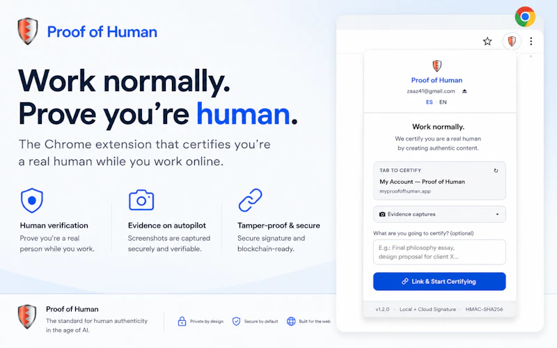 My Proof of Human screenshot 2