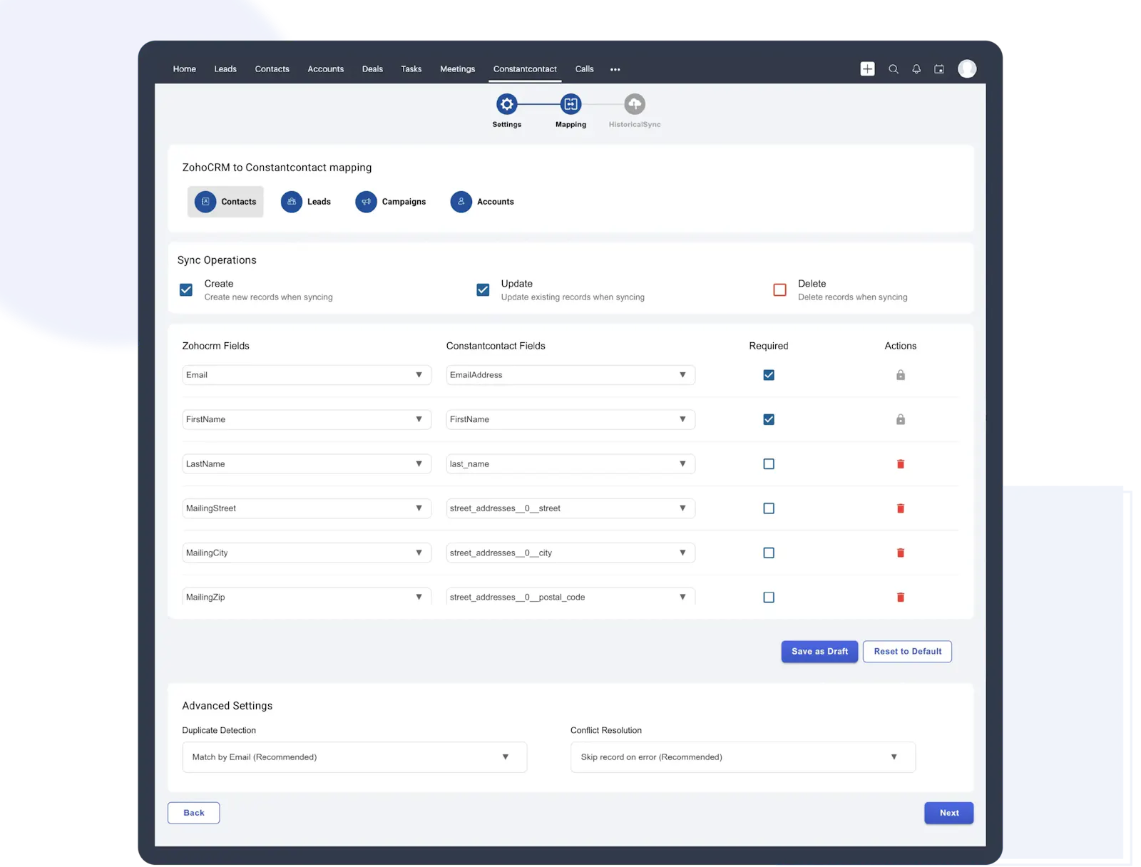 Constant Contact for Zoho CRM  screenshot 4