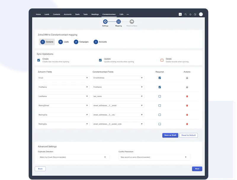 Constant Contact for Zoho CRM  screenshot 4