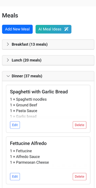 Simple Meal Planner gallery image